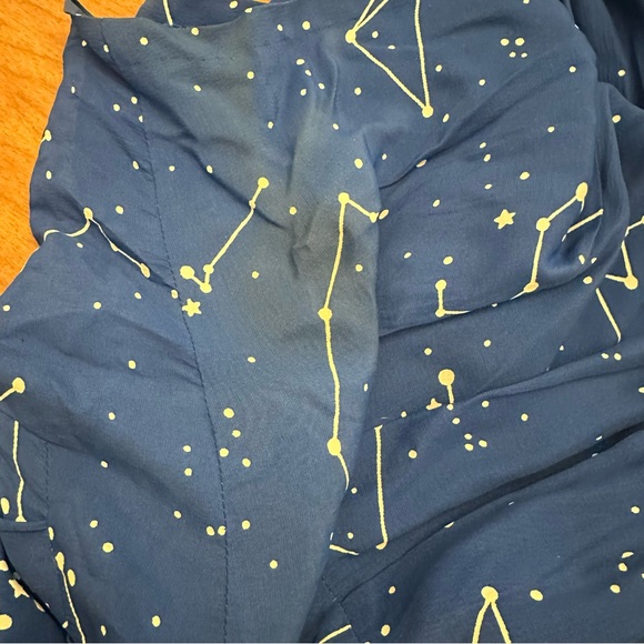 Vintage Raoul Constellation Blouson Dress Size 8 Small Pinup Rockabilly Blue - Picture 12 of 12